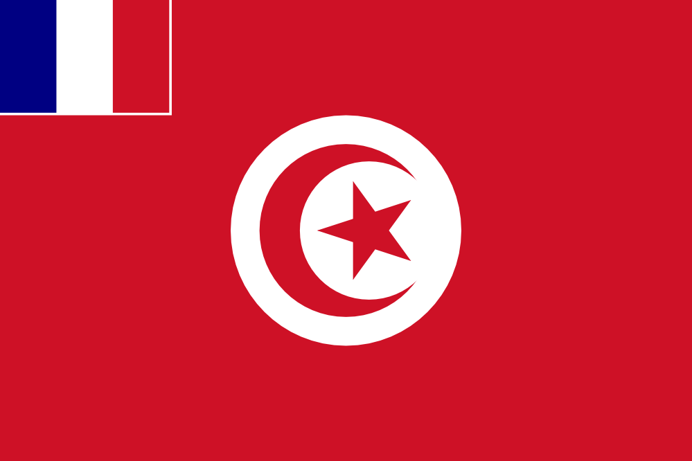 Flag of French Tunisia Drapeau Bandiera Bandeira Flagga flagartist ...