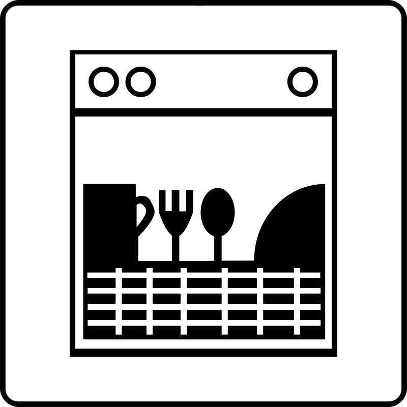 Clipart - Hotel Icon Room Has Dishwasher