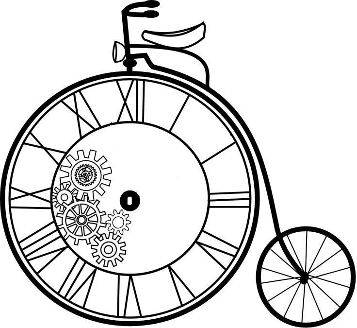printable clock | Art- Bikes | Pinterest