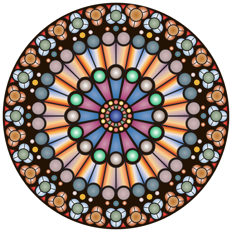 Clipart - Rose Window - Notre Dame