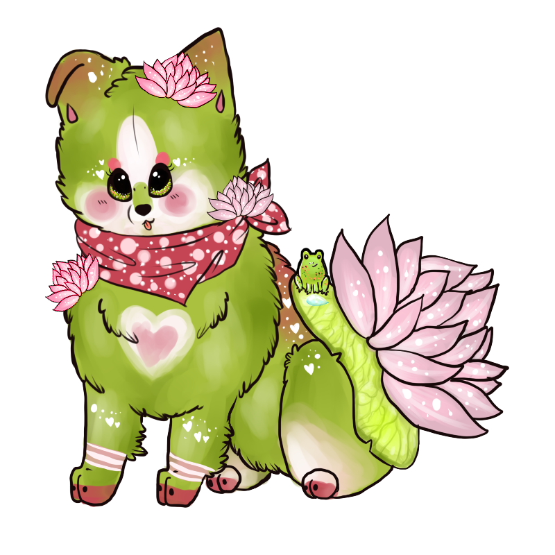Custom Nature shibe, Lily pads by Shyba-Biscuit on deviantART