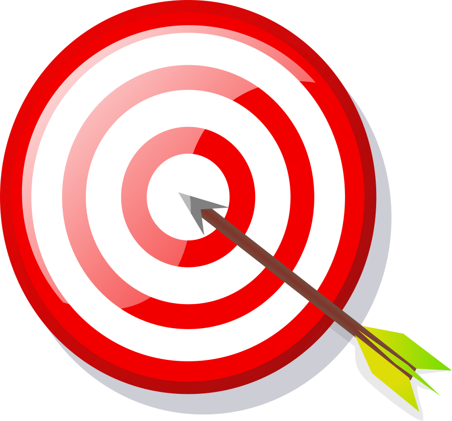 target with arrow Clipart, vector clip art online, royalty free ...