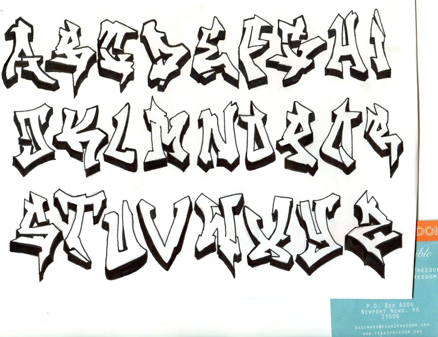 DeviantART: More Like 3D Alphabet Graffiti By GFX Graffiti ...