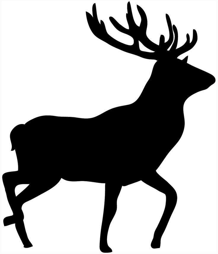 deer silhouette black stag | Cakes - Hunting | Pinterest