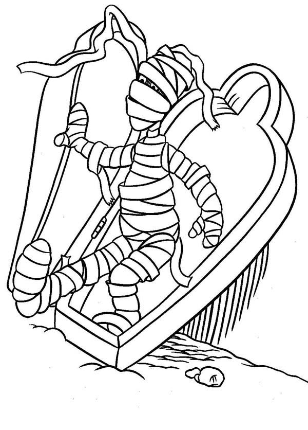 halloween coffin Colouring Pages (page 2)
