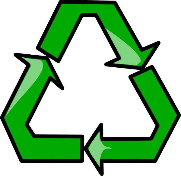 Recycling Sign Symbol clip art - vector clip art online, royalty ...