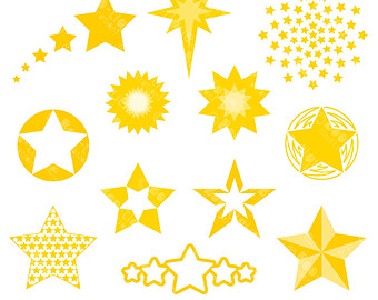 Popular items for stars clipart on Etsy