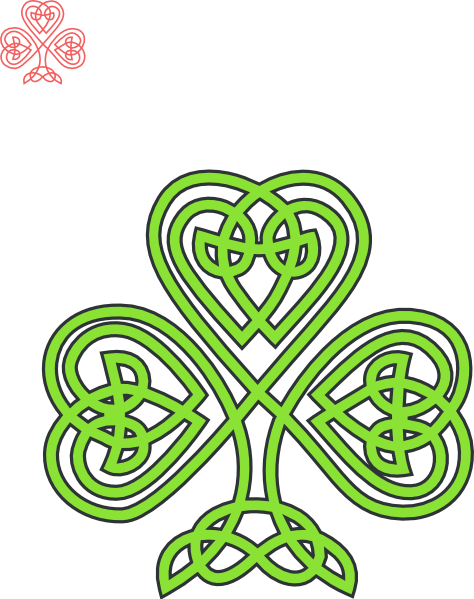 Celtic Shamrock clip art - vector clip art online, royalty free ...