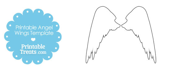 Printable Angel Wings Outline