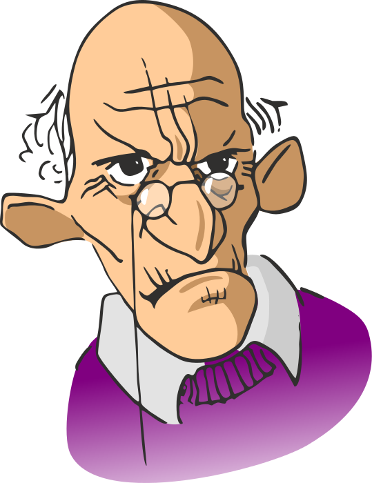 Pix For > Grumpy Old Lady Cartoon Character