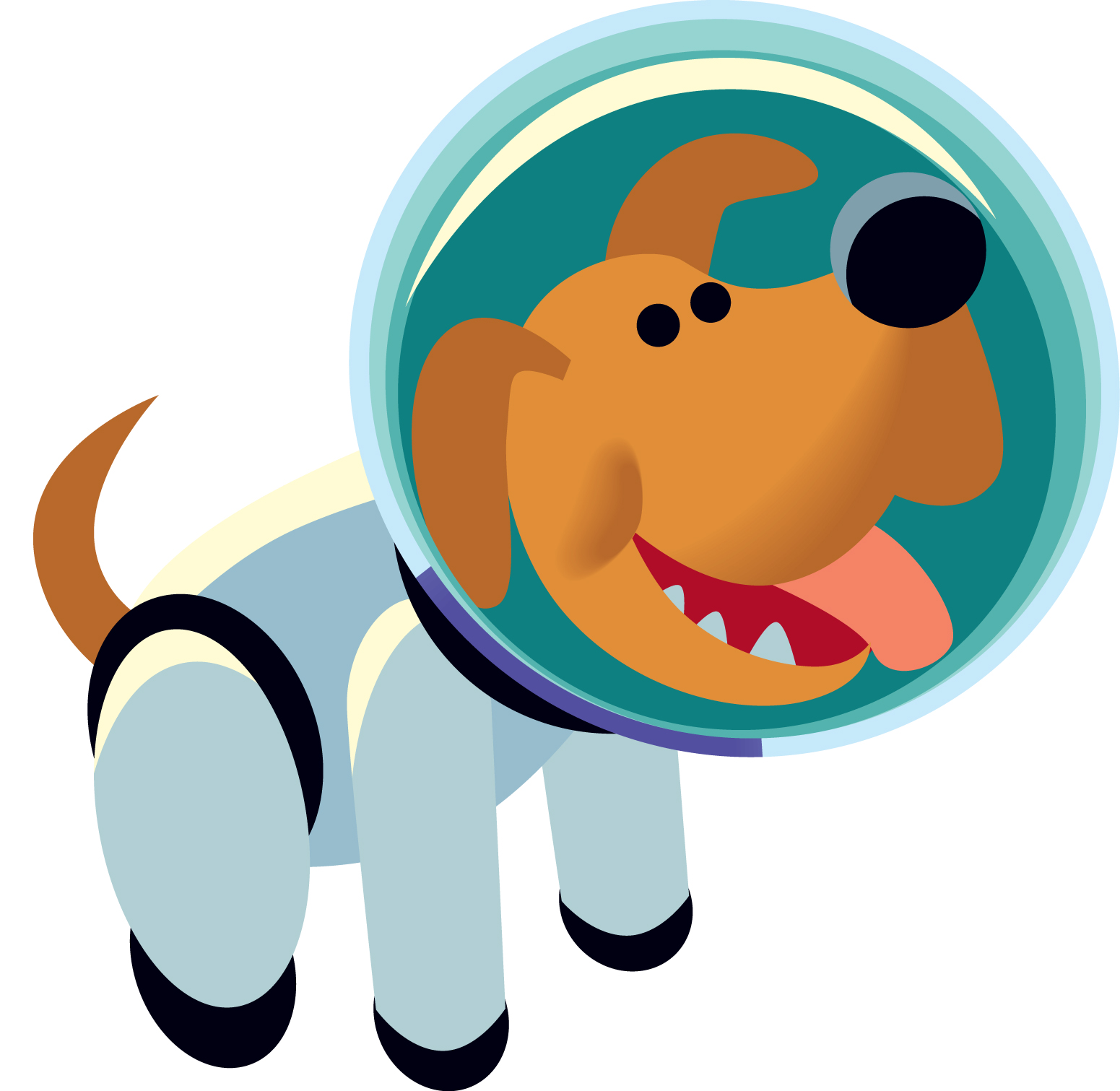 space dog clipart - photo #1