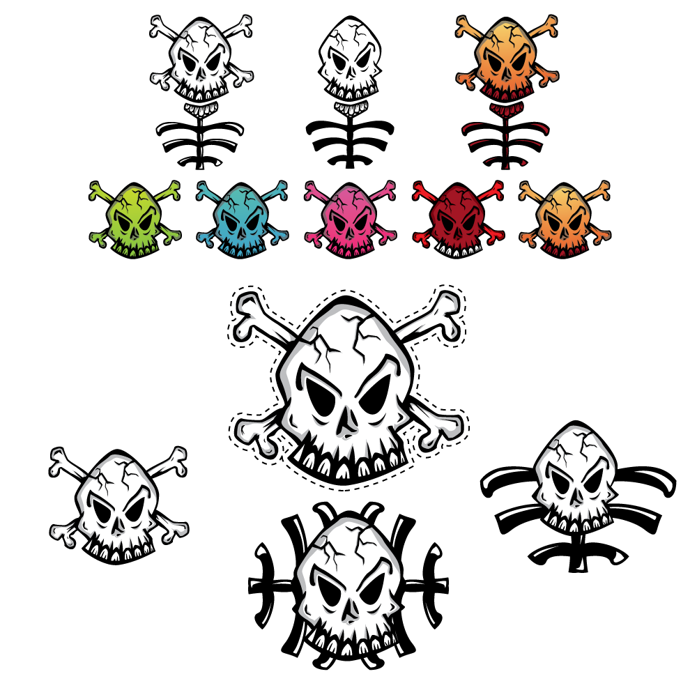 Skull 2 Vector | DragonArtz Designs (we moved to dragonartz.