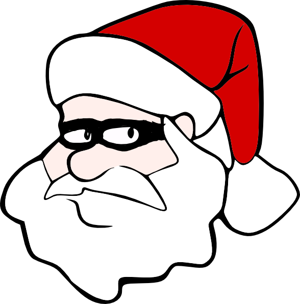 Secret Santa clip art - vector clip art online, royalty free ...