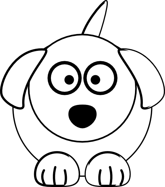 Black And White Picture Of A Dog - Cliparts.co