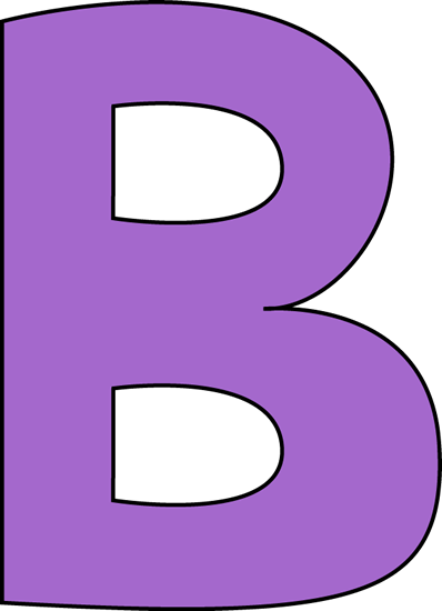 Purple Letter B Clip Art - Purple Letter B Image