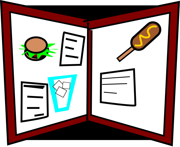 Image result for cafeteria menu clip art