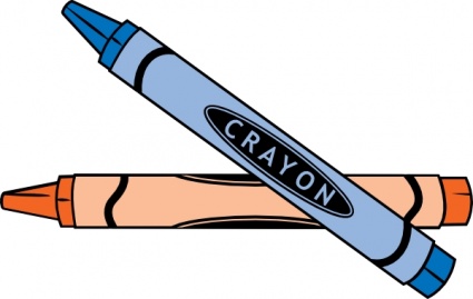 Pix For > Coloring With Crayons Clipart