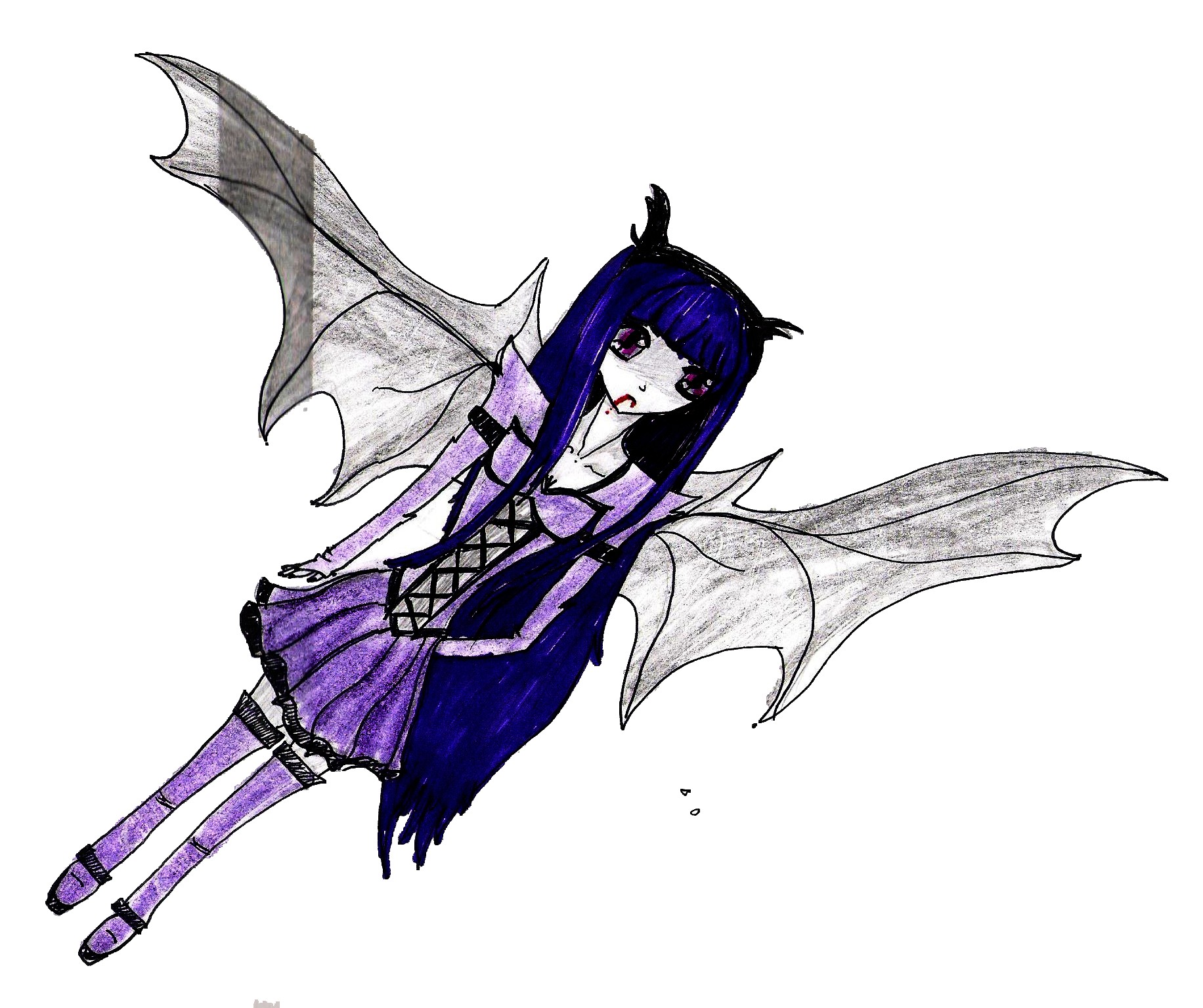 Vampire Anime Girl Drawing - DARKANG3L © 2014 - Dec 5, 2011
