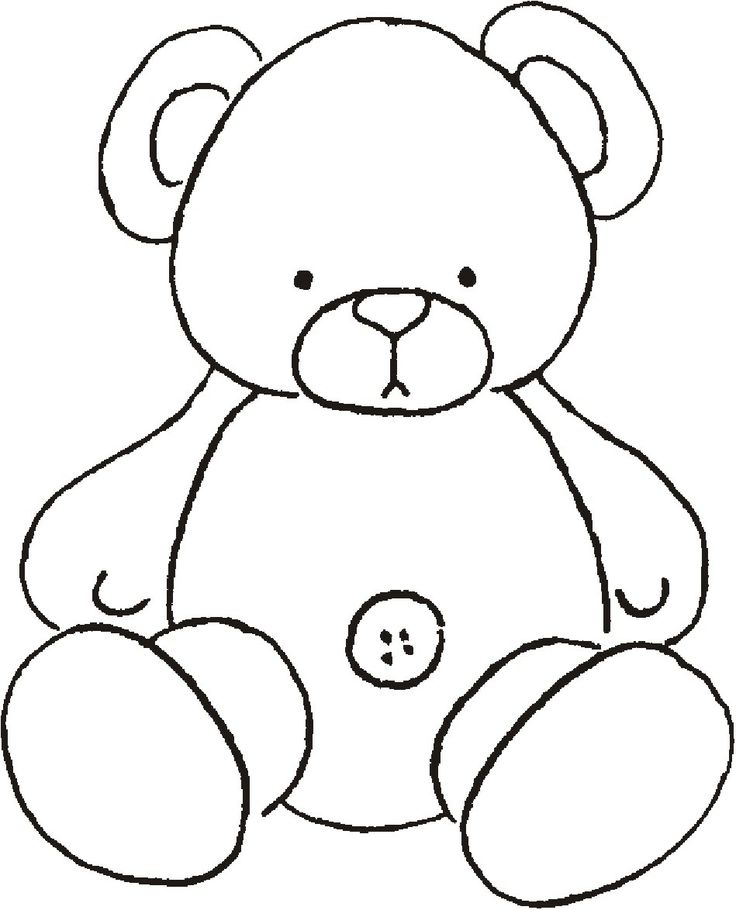 teddy clipart black and white - photo #26