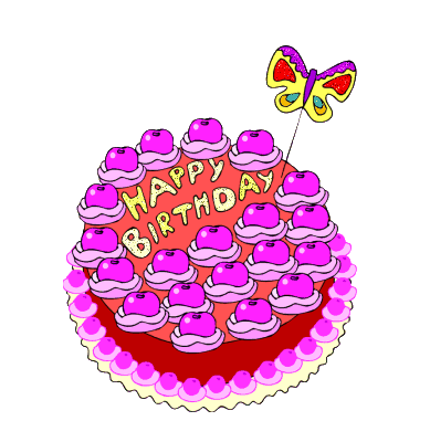 Happy Birthday Pink Cakes Animated Gifs - ClipArt Best