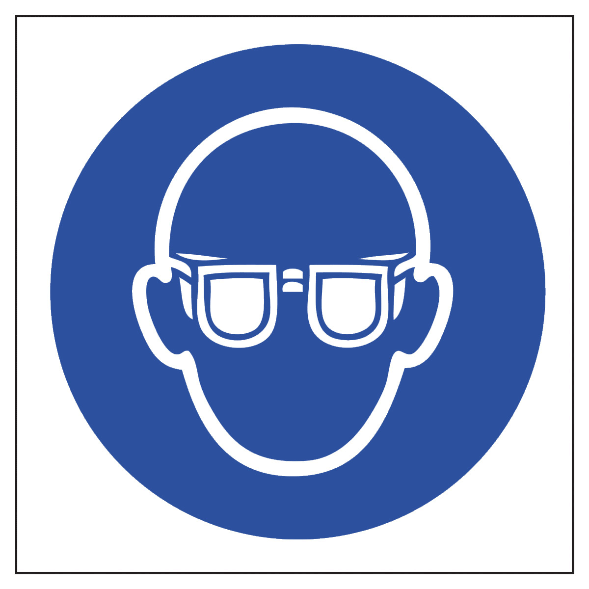 Eye Protection Symbol Safety Sign - Mandatory Sign from BiGDUG UK ...