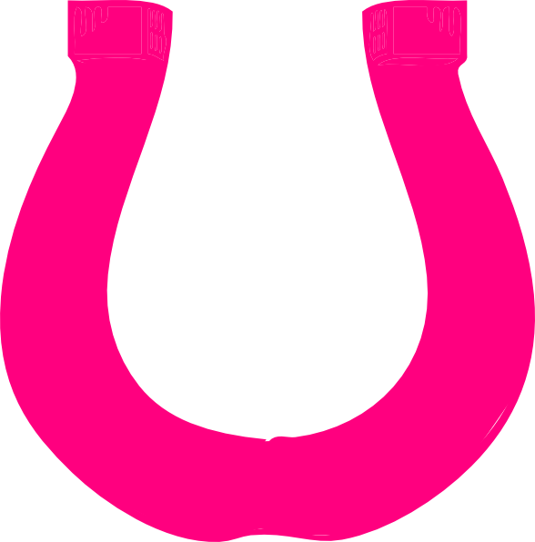 Pink Horseshoe clip art - vector clip art online, royalty free ...