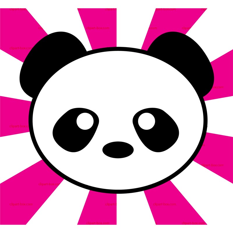Panda Head Clipart
