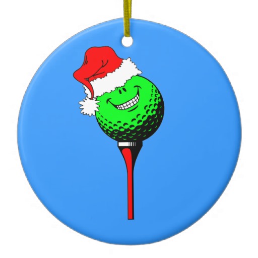 funny golf Christmas Christmas Tree Ornaments | Zazzle