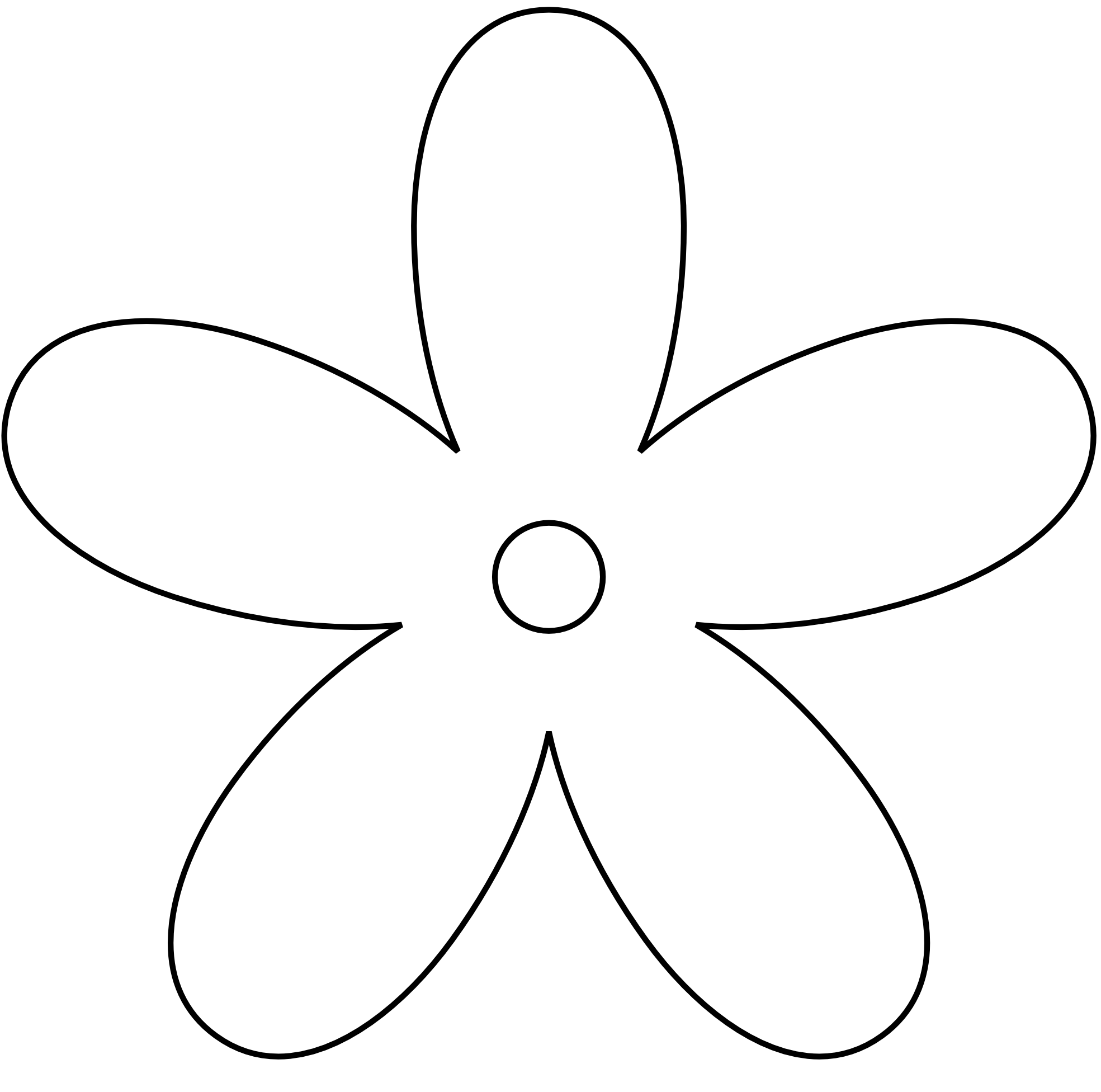 Flower Clipart Black And White | Clipart Panda - Free Clipart Images