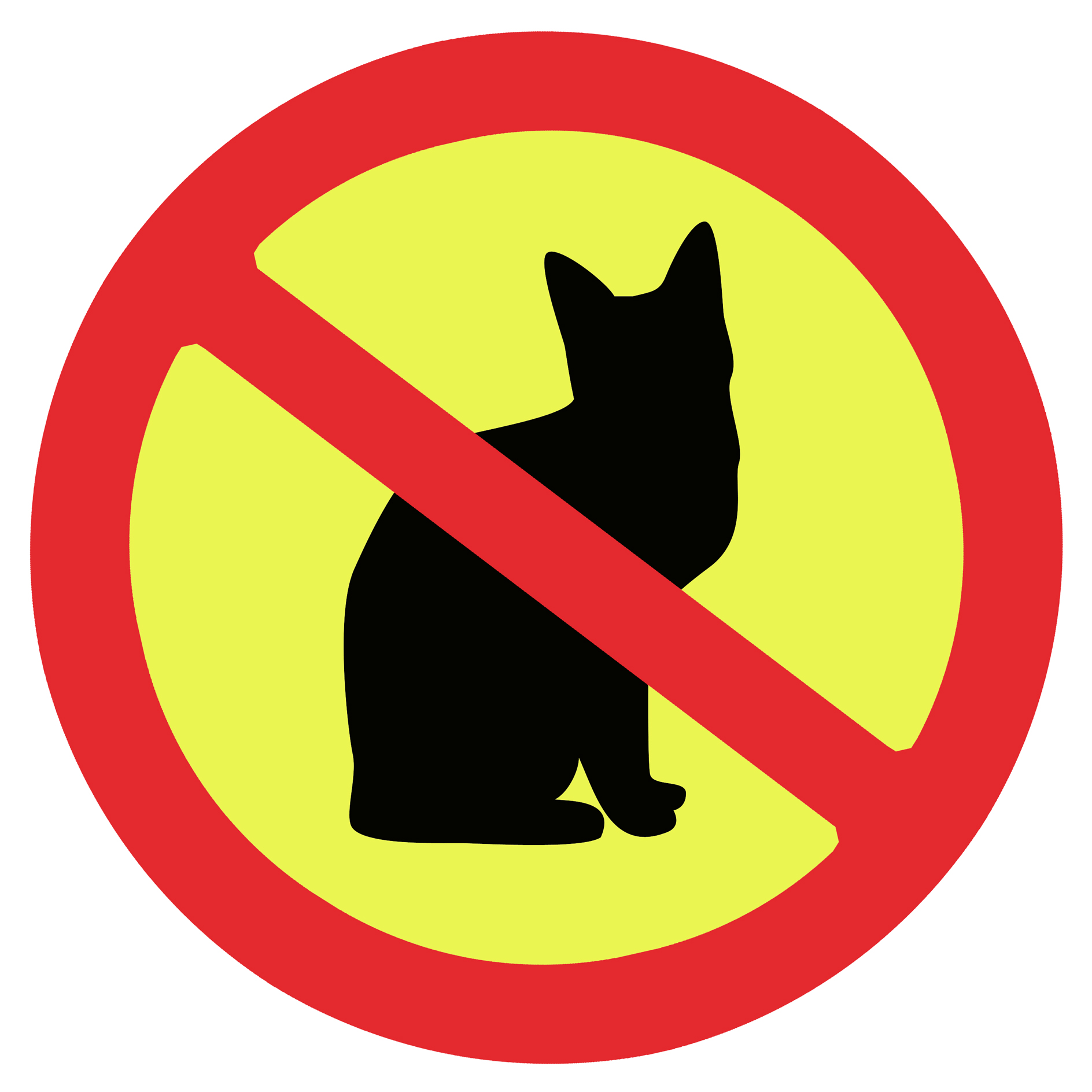 No Cats Allowed Sign - ClipArt Best