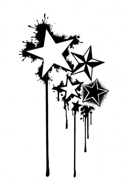 Free Star Tattoo Designs - Cliparts.co
