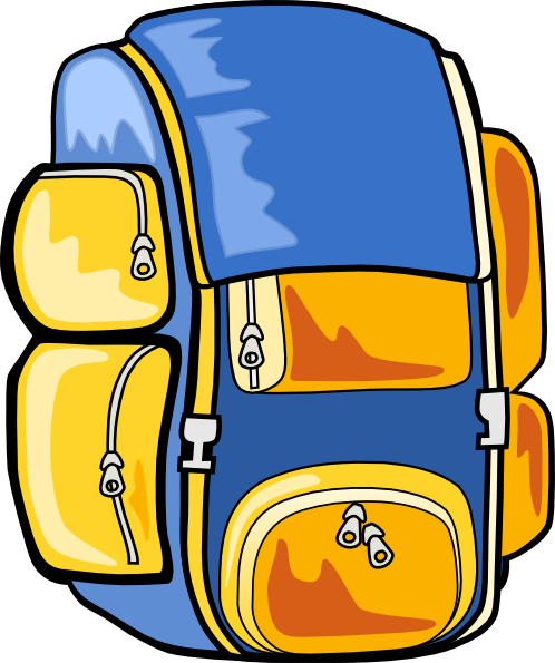 Hiking Backpack With Sleeping Bag | Clipart Panda - Free Clipart ...