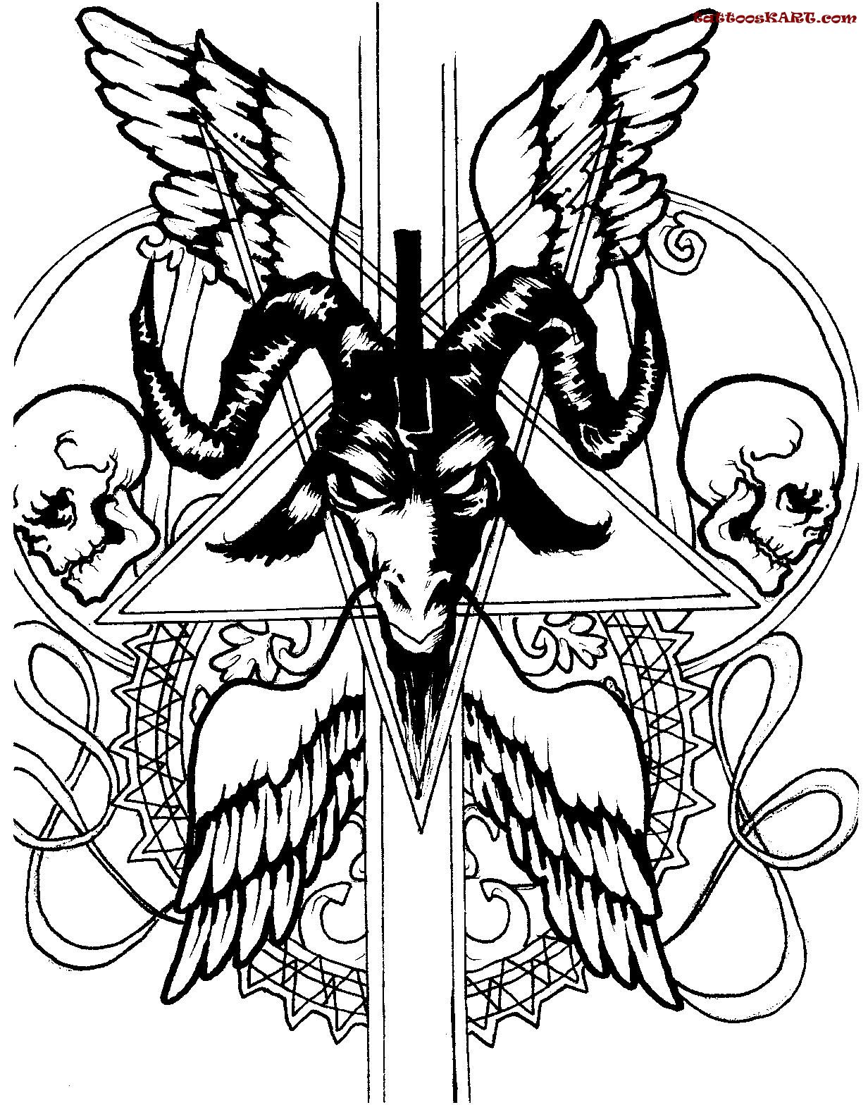 Satan : tattooskart.