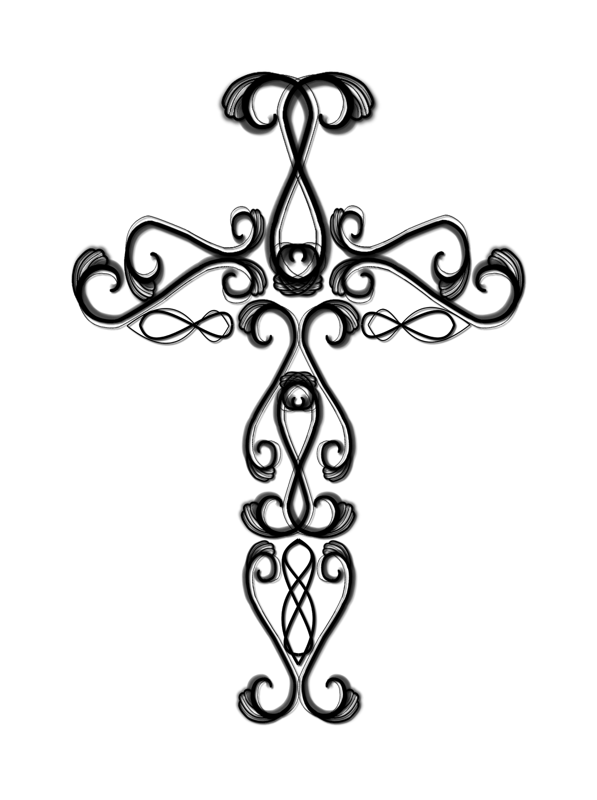 Trends For > Cross With Roses Coloring Pages