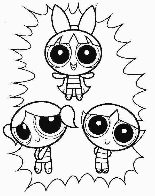 powerpuff girls coloring pages blossom | Coloring Pages For Kids