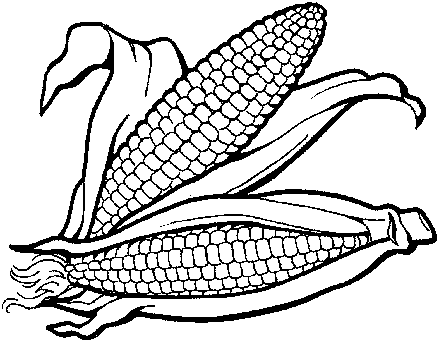 Corn Clipart Black And White | Clipart Panda - Free Clipart Images
