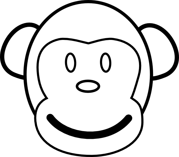 monkey-face-hi.png (600×527) | Kids ~ Party | Pinterest