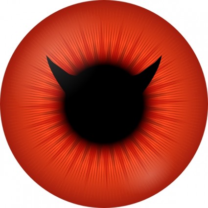 Red Iris With Devil Pupil clip art Vector clip art - Free vector ...