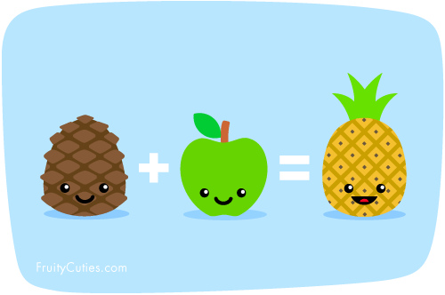 Pineapple Mathematics - Cartoon Fruit joke | Flickr - Photo Sharing!