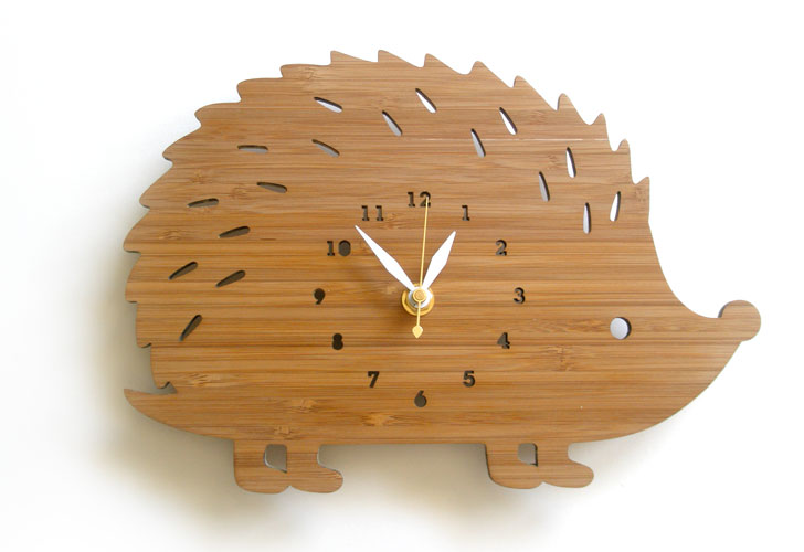 Decoy Lab Bamboo Animal Clocks Keep Time in Eco Style decoy lab ...