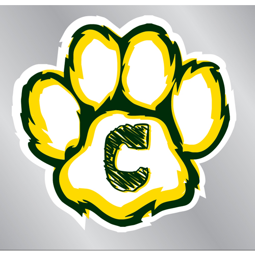 Cougars 'Mini Paw Logo' Decal Sticker [Cougars_Mini-Paw_Decal ...