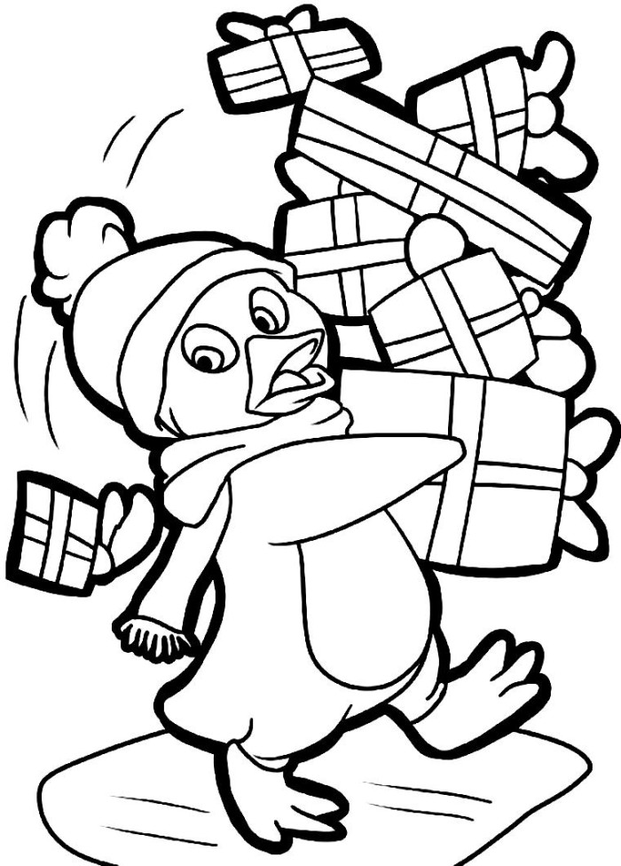 Cute Christmas Coloring Pages - AZ Coloring Pages