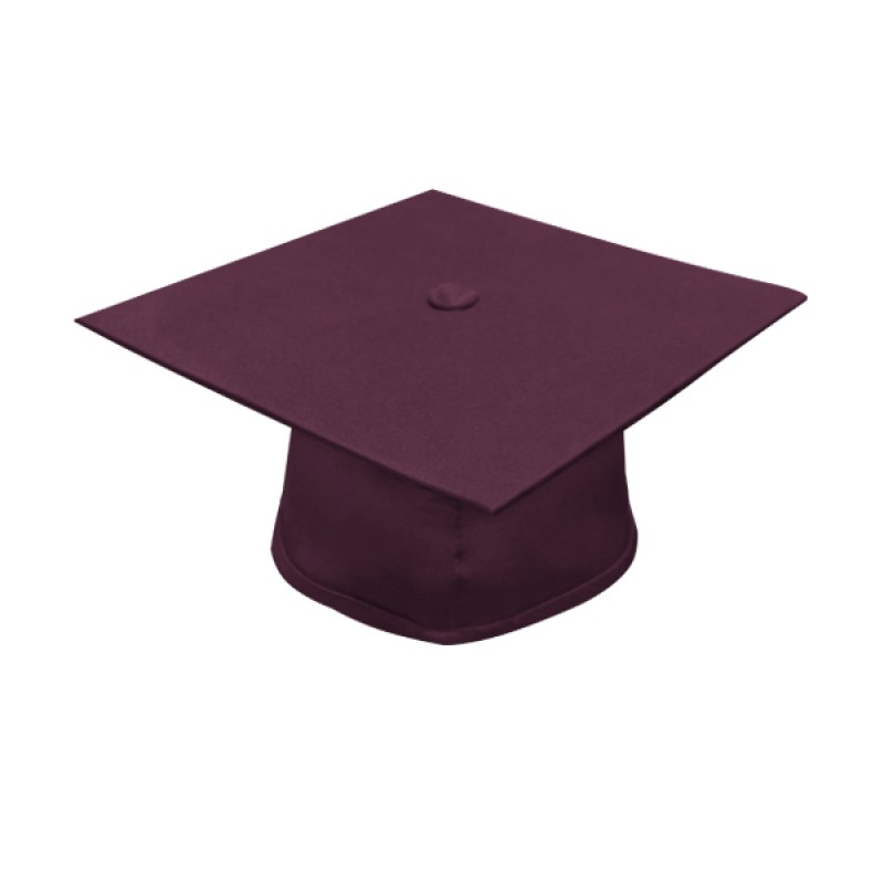 Matte Maroon Bachelor Academic Cap, Gown & Tassel | Gradshop