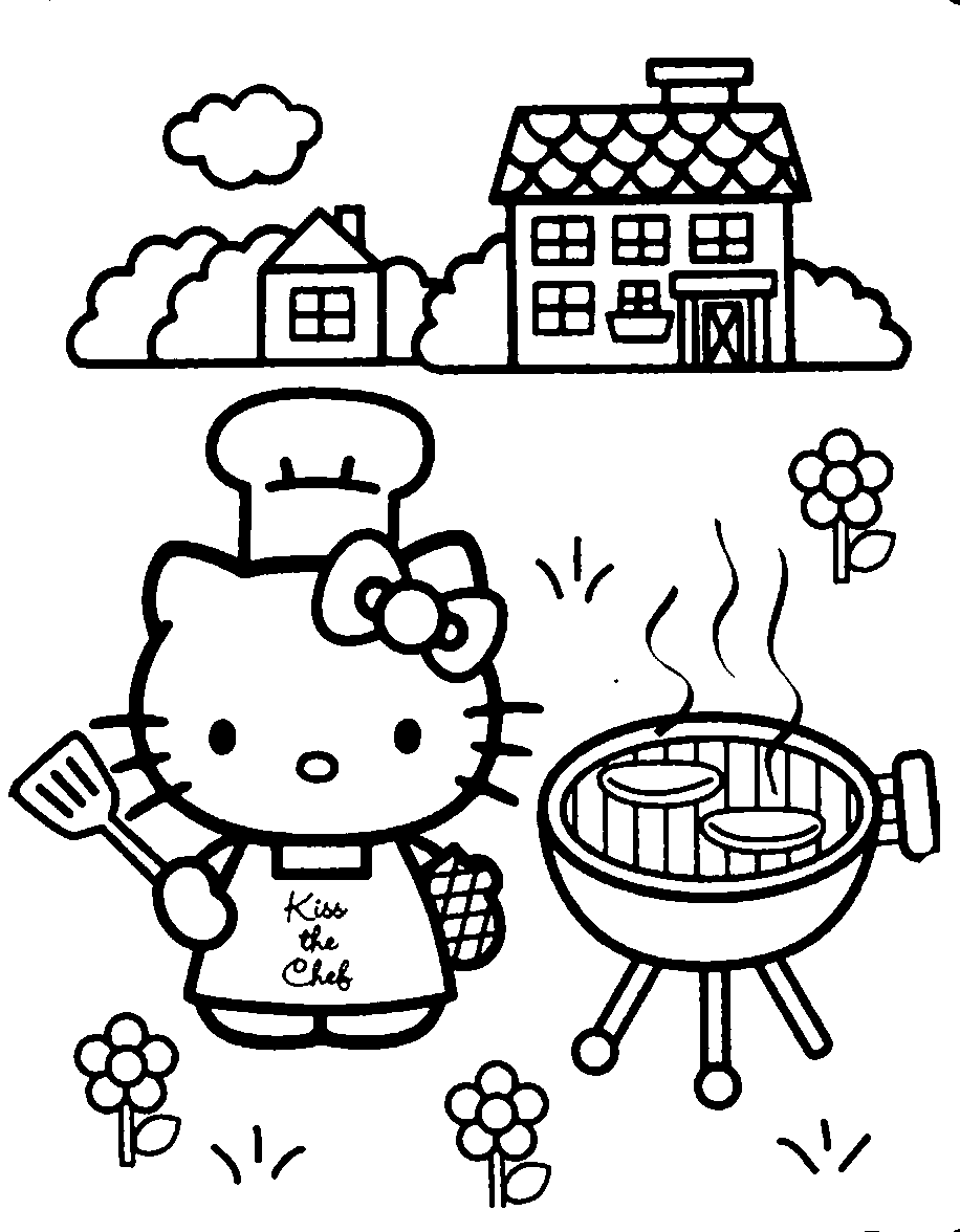 gambar hello kitty Colouring Pages (page 2)