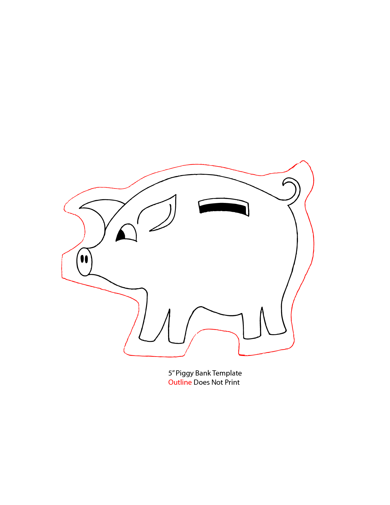 Piggy Bank Template Printable Images & Pictures - Becuo