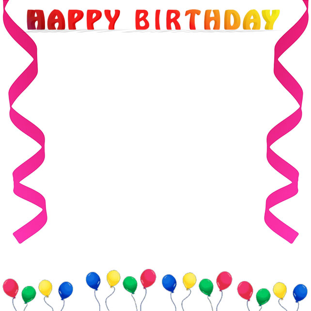 Free Birthday Borders - Happy Birthday Border Clip Art