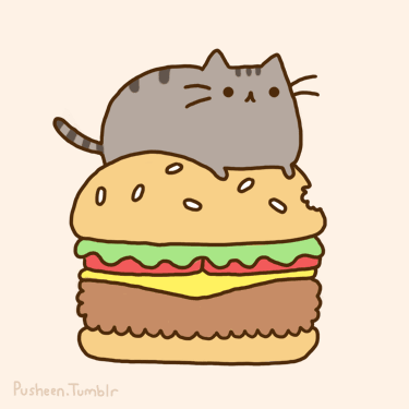 pusheen the cat animal. food gif | WiffleGif