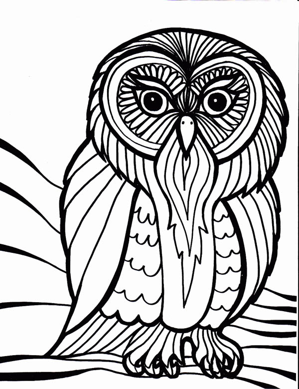 owl outline art coloring page: owl-outline-art-coloring-page.jpg ...