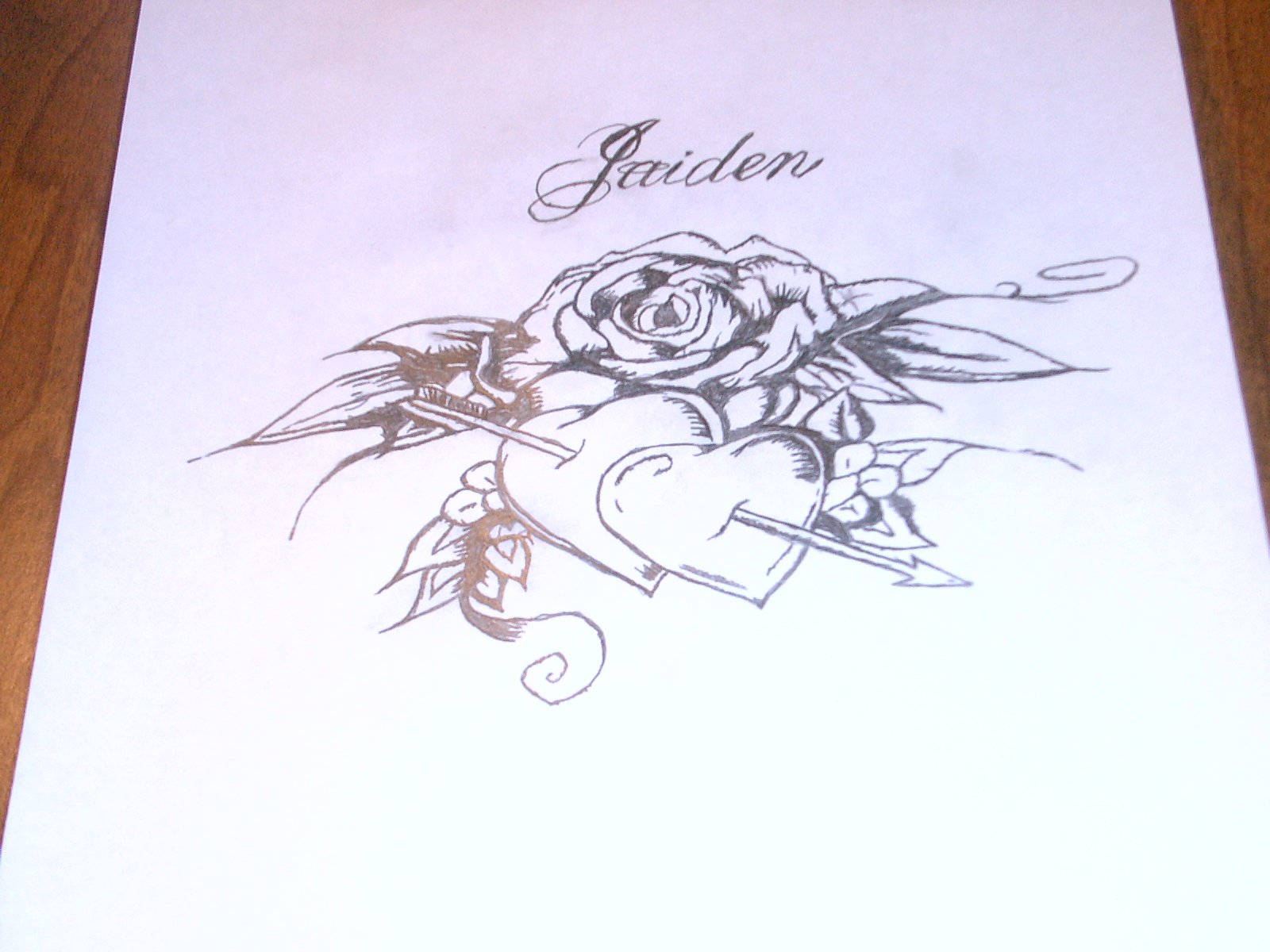 Rose heart son tribute - Tats an drawings - Tattoo Gallery - Ink ...