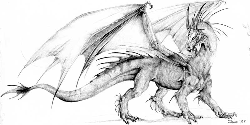 Demon Dragon Drawings In Pencil - Gallery
